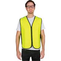 Evaporative Cooling Vest, Medium, High Visibility Lime-Yellow Nassau Supply