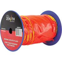 Ligne d'avertissement avec fanions, 328' lo, Orange/Jaune Nassau Supply