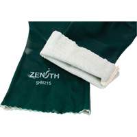 Double Dipped Green Gloves, 14" L, PVC, Cotton Jersey Inner Lining, 70-mil Nassau Supply
