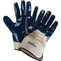 Gants &agrave; poignet de s&eacute;curit&eacute; de poids lourd, 11/2T-Grand, R&ecirc;vetement Nitrile, Enveloppe en Coton Nassau Supply