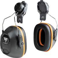 Cache-oreilles pour casques de s&eacute;curit&eacute;, Fixation pour casque, 27 NRR dB Nassau Supply