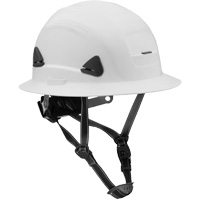 Fibre Metal Climbing Style Helmet with Full Brim, Meets CSA Type 2, Ratchet Suspension, Non-Vented Nassau Supply