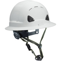 Fibre Metal Climbing Style Helmet with Full Brim, Meets CSA Type 2, Ratchet Suspension, Vented Nassau Supply