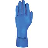 Gants r&eacute;sistants aux produits chimiques bleus pour usage moyen AlphaTec 37-501, Taille 7, 13" lo, Nitrile, 16,5-mil Nassau Supply