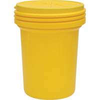 Lab Pack Plastic Barrel Drum with Screw-On Lid, 30 US gal., Mobile/Stationary Nassau Supply