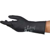 Gants r&eacute;sistants aux produits chimiques AlphaTec 87-118, Taille Petit/7, 12,6" lo, Latex de caoutchouc, Doublure en Coton, 31-mil Nassau Supply