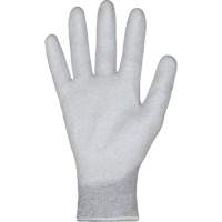 KnitActiv Electrostatic Dissipative Low-Linting White Gloves, 5, Polyurethane Coating, 13 Gauge, Nylon/Cotton Shell Nassau Supply