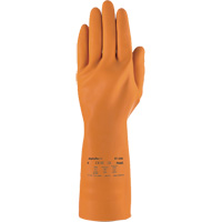 Gants robustes r&eacute;sistants aux produits chimiques AlphaTec 87-208, Taille 7, 12,8" lo, Latex de caoutchouc, Doublure en Coton/Ouat&eacute;e, 29,5 mils Nassau Supply