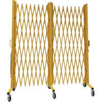 Expandable Barrier, 84" H x 20' L, Yellow Nassau Supply