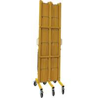 Expandable Barrier, 84" H x 20' L, Yellow Nassau Supply