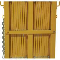 Expandable Barrier, 84" H x 20' L, Yellow Nassau Supply