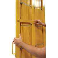 Expandable Barrier, 84" H x 20' L, Yellow Nassau Supply