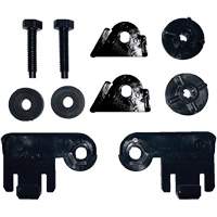 Jeu d'adaptateurs A5 noir pour casques &agrave; fentes Nassau Supply