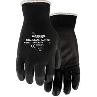 391 Stealth Black Lite Gloves, X-Small, Polyurethane Coating, Polyester Shell Nassau Supply