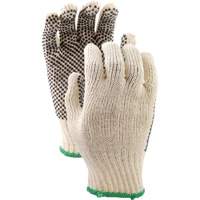 417 PVC Dotted String Knit Gloves, Poly/Cotton, Single Sided, Small Nassau Supply