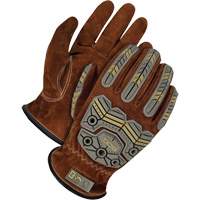 Gants de conducteur classiques r&eacute;versibles &agrave; grain, T-petit, Paume en Cuir fleur de porc Nassau Supply
