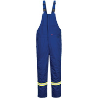 Bizflame&reg; 88/12 Insulated Bib Pants, Cotton/Nylon, Small, Blue Nassau Supply