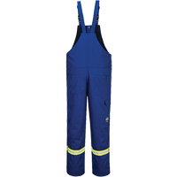 Bizflame&reg; 88/12 Insulated Bib Pants, Cotton/Nylon, Small, Blue Nassau Supply