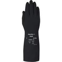 Gants d,usage moyen r&eacute;sistants aux produits chimiques AlphaTec 38001PP, Taille 7, 14" lo, Caoutchouc butyle, 14 mils Nassau Supply