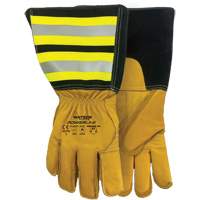 Powerline Water-Resistant Gloves, Leather, Medium Nassau Supply