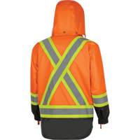 Parka de s&eacute;curit&eacute; d'hiver imperm&eacute;able 7-en-1 5056 Pioneer Yukon, Polyester, Noir/Orange haute visibilit&eacute;, T-petit Nassau Supply