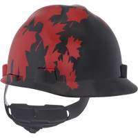 Casque sp&eacute;cialis&eacute; V-Gard, Suspension Rochet, Noir/Rouge Nassau Supply