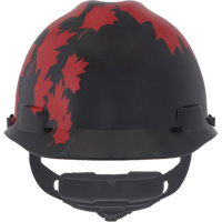 Casque sp&eacute;cialis&eacute; V-Gard, Suspension Rochet, Noir/Rouge Nassau Supply