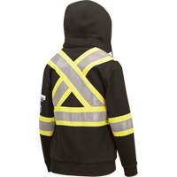 Chandail lourd avec capuchon, Femmes, T-petit, Noir Nassau Supply