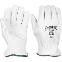 Gants pour conducteurs r&eacute;sistant aux coupures, Petit, Paume en Cuir fleur de ch&egrave;vre Nassau Supply