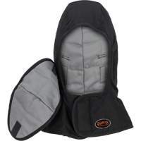 Doublure matelass&eacute;e ignifug&eacute;e Pioneer 765A pour casque de s&eacute;curit&eacute; avec un long cou et embout buccal amovible, Noir/Gris, Coton/FR-Tech/Modacrylique/Nylon Nassau Supply