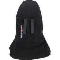 Doublure matelass&eacute;e ignifug&eacute;e Pioneer 765A pour casque de s&eacute;curit&eacute; avec un long cou et embout buccal amovible, Noir/Gris, Coton/FR-Tech/Modacrylique/Nylon Nassau Supply