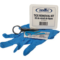Trousse d'&eacute;limination des tiques, Boîte en plastique Nassau Supply
