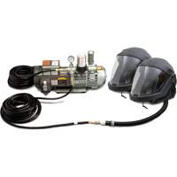 Syst&egrave;me de casque et de protection respiratoire &agrave; adduction d'air DEFENDER pour 2 travailleur Nassau Supply