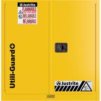 Armoire de s&eacute;curit&eacute; pour produits inflammables Utili-Guard+, 30 gal., 1 Porte(s), 43" La x 44" h x 22" p Nassau Supply