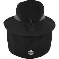 Chapeau de garde forestier 8934 Chill-Its avec prot&egrave;ge-nuque, petit/moyen, Noir Nassau Supply