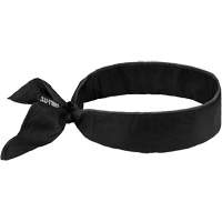 Bandeau de refroidissement Chill-Its 6702 avec polym&egrave;res int&eacute;gr&eacute;s et fermeture &agrave; nouer, Noir Nassau Supply