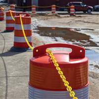 Chaîne de barri&egrave;re en plastique, Vert, Maillon de 2", 100' de long Nassau Supply