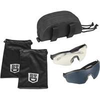 MY6 Safety Glasse Eyeshield Kit, Clear/Smoke Lens, Anti-Fog/Anti-Scratch, ANSI Z87+ Nassau Supply