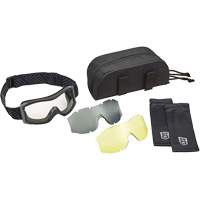 Ensemble de lunettes &agrave; coque &agrave; protection balistique X1000, Lentille Ambr&eacute;e/Transparent, Antibu&eacute;e/Anti-&eacute;gratignures, Ventilation Directe Nassau Supply