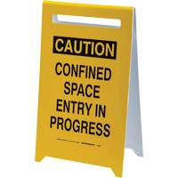 "Caution Confined Space Entry In Progress" Floor Sign, English Nassau Supply