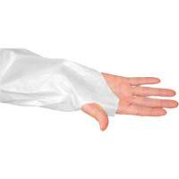 Blouse CoverMe avec passe-pouces, Taille unique, Blanc, Poly&eacute;thyl&egrave;ne Nassau Supply