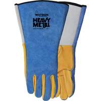 Gants de soudage Yellow Tail MIG/TIG, Cuir fleur de daim/Cuir de vache refendu, Taille Petit Nassau Supply