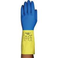 Alphatec&reg; 87-224 Chemical-Resistant Gloves, Size 9, 12.8" L, Neoprene/Rubber Latex, Cotton/Flock-Lined Inner Lining, 26.8-mil Nassau Supply