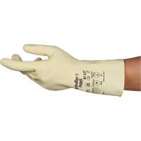 AlphaTec&reg; 87-137 Lightweight Natural Gloves, Size 7, 11.8" L, Rubber Latex, 16-mil Nassau Supply
