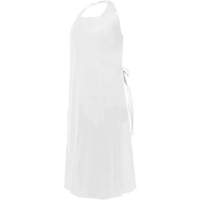 Tablier CoverMe avec encolure d&eacute;coup&eacute;e, Polyur&eacute;thane, 45" lo x 35" la, Blanc Nassau Supply