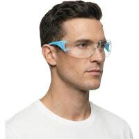 Lunettes de s&eacute;curit&eacute; bleu/blanc Adapt Lite, Lentille Transparent, Antibu&eacute;e/Anti-&eacute;gratignures, ANSI Z87+/R&eacute;pond ou surpasse la norme CSA Z94.3 Nassau Supply