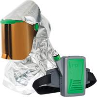 Respirateur &agrave; chaleur radiante Z-Link avec souffleur & montage &agrave; la ceinture, Respirateur &agrave; masque/Capuchon & visi&egrave;re, Pile Lithium-ion Nassau Supply