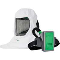 Respirateur T-Link avec casquette, tube de respiration, montage &agrave; la ceinture & APR motoris&eacute; PX5, Cagoule ample & visi&egrave;re, Pile Lithium-ion Nassau Supply