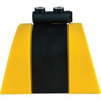 Syst&egrave;me de barri&egrave;re de s&eacute;curit&eacute; HAZLOK, Plastique, Fixation magn&eacute;tique, 30', Ruban Noir et jaune Nassau Supply