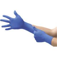 MICROFLEX N21 Disposable Gloves, 6.5/7/Small, Nitrile, 4.7-mil/5.5-mil, Powder-Free, Cobalt, Class 2 Nassau Supply